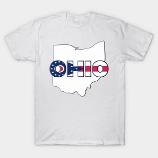 Ohio Colored State Letters T-Shirt